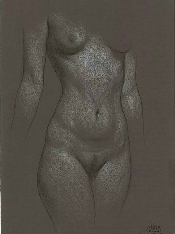 优雅女人体素描画精选60副 来自Daniel Maidman大师作品